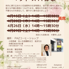 純粋なエッセンシャルオイルを使った【ヘッドスパ体験】