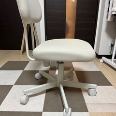 ワーキングチェア/無印/アイボリーの画像