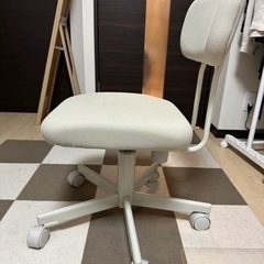 ワーキングチェア/無印/アイボリーの画像