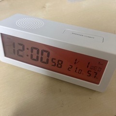 無印良品　電波目覚まし置き時計の画像