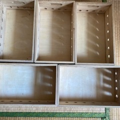 【木製チェスト】桐　無塗装　引き出し収納の画像