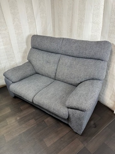 【受渡者様決定】定価¥43,780 2人掛け布張りソファ ヤマダオリジナル