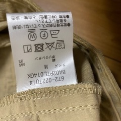 コーデュロイパンツ　ベージュの画像