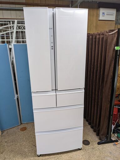 2021年製 三菱 ノンフロン冷凍冷蔵庫 462L MR-R46G-W 6ドア 切れちゃう瞬冷凍 まるごとクリーン清氷
