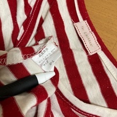 ルームウェア　シマシマ　ボーダー　レッド　ウォーリーの画像