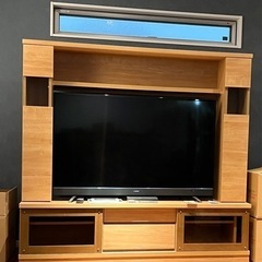 ニトリ ハイタイプテレビボード カネロ ライトブラウン