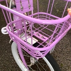 極美品　子供用自転車　18インチ　パープルの画像