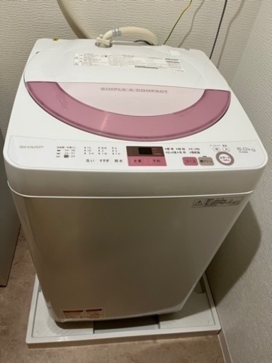 【特価】SHARP洗濯機 2017年製 ES-GE6A