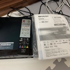 (受け渡し者決まりました)BD-H51 ブルーレイレコーダー　SHARPの画像