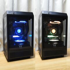 新品 爆速自作ゲーミングPC Windows11pro Ryzen7 メモリー32GB グラフィックボード REDEON RX6600 SSD 1TB Gen4 NVMe ケースThe Tower 100 水冷 大画面湾曲液晶 31.5インチ Office2019pro搭載 WiFi、Bluetooth、DisplyPort×1+3、HDMI×1 USB3.2 Gen2 Type-A×1/Type-C×1 USB3.2 Gen1 Type-A×4の画像