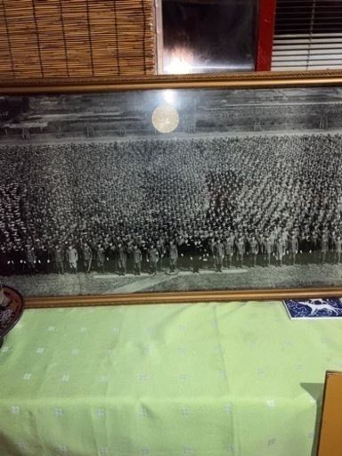 御野立所の観兵式集合写真(昭和天皇/軍人/戦時)額入り
