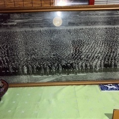 御野立所の観兵式集合写真(昭和天皇/軍人/戦時)額入りの画像