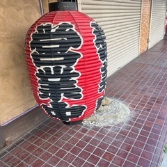 お店にビッグな提灯はいかが！の画像