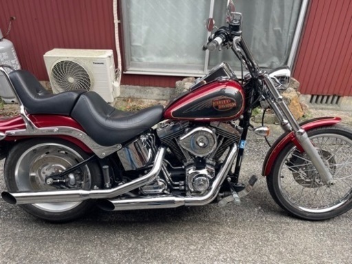 2007年式ソフテイルFXSTC FP3CWマフラーS&Sエアクリサドルバッグ