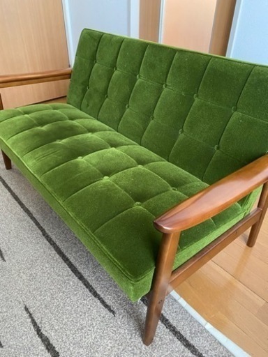 【格安セット販売】カリモク60 Kチェア 2シーター と カリモクリビングテーブル