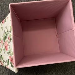 ☆薔薇柄折りたたみ収納椅子☆自宅保管品の画像