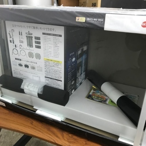 取引場所　南観音　K2304-090 GEX 57ℓ水槽　60×30×36cm ガラス　ろ過ポンプセット　未開封未使用品