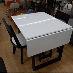 ※お約束済【あげます】ダイニングセット 3点 ニトリ【-4/6までにお取引希望】の画像