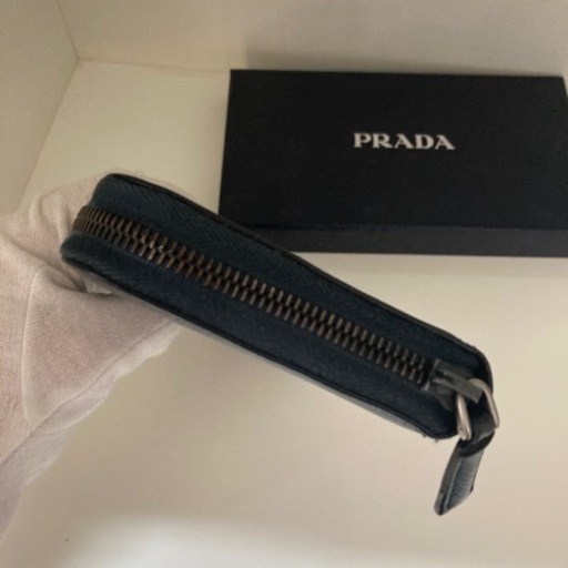 【鑑定済】PRADA(プラダ) サファーノ ラウンド長財布   リサイクルショップ宮崎屋住吉店 24.12.23F