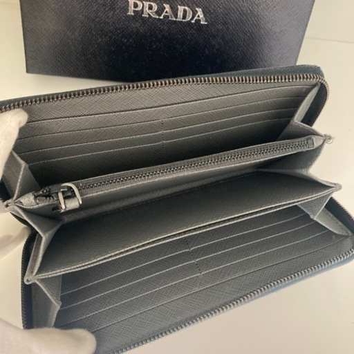 【鑑定済】PRADA(プラダ) サファーノ ラウンド長財布   リサイクルショップ宮崎屋住吉店 24.12.23F