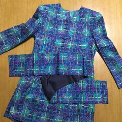 シルクウール スカートスーツ/セットアップ