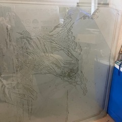 模様入りガラス　4枚　透明1