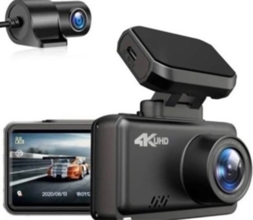 超高画質！Wi-Fi・GPS搭載　高機能　ドライブレコーダー　2カメラ前後監視記録　800万画素　32GBカード付　取付工賃込