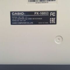【リサイクルストアスターズ鹿大店】2018年製 カシオ CASIO PX-160BK 電子ピアノ 88鍵 ソリッドブラック調 Privia(プリヴィア) キーボードスタンド　譜面立て　フットペダル付きの画像