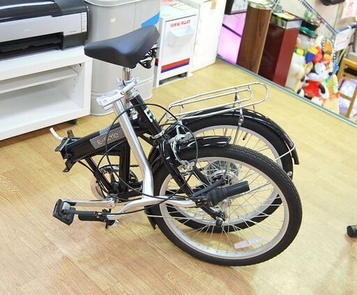 ①折りたたみ自転車 20インチ E-Style 黒 6段変速 折り畳み 折畳み おりたたみ 札幌市 清田区 平岡