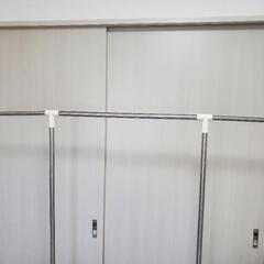 ¥0無料　洗濯もの干し2点　折り畳み可能　キャスター付き　タオル干しの画像