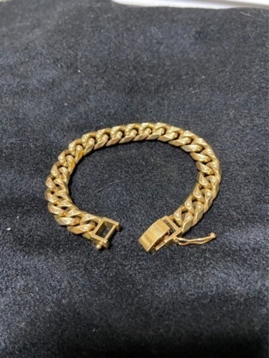 18k 刻印有　金　67g ブレスレット　メレダイヤ