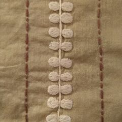ベトナム雑貨　ハンドメイド刺繍　コットンストールの画像