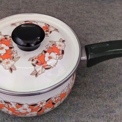 ホーロー鍋 昭和レトロ 未使用品
