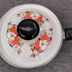 ホーロー鍋 昭和レトロ 未使用品の画像