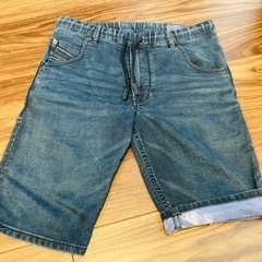 【中古美品•金額調整しました】短パン-DIESEL-JOGGデニム-メンズ-ハーフパンツ-KROOSHORT-NE 0681S-01W28の画像