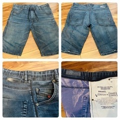【中古美品•金額調整しました】短パン-DIESEL-JOGGデニ...