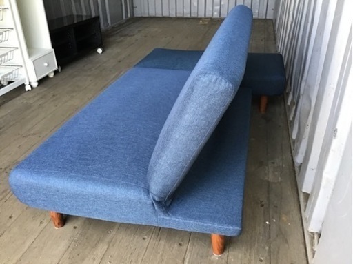 引渡済　中古　ニトリ　マルチレイアウトリクライニングソファベット