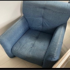 デニム　ソファー　2つセット