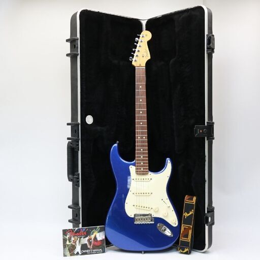 010)【美品】Fender フェンダー Stratocaster ストラトキャスター エレキギター 6弦 ORIGINAL Contour Body 青 ハードケース付 2012年 USA