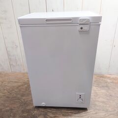 AJ取り置き【美品】【鍵欠品】2022年製 マクスゼン ノンフロン 冷凍庫 99L フリーザー 上開き ホワイト JF100ML01WH 菊倉RH