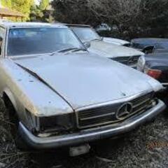 オールド―メルセデス―ベンツ107-450SLC中古部品取り車