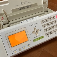 電話機　子機付き　SHARP ファックスありの画像