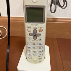 電話機　子機付き　SHARP ファックスありの画像