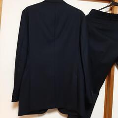 中古　メンズスーツ上下　紺　YA6　春夏用　薄手生地の画像
