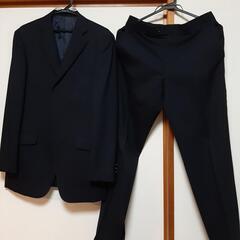 中古　メンズスーツ上下　紺　YA6　春夏用　薄手生地の画像