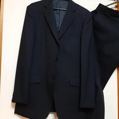 中古　メンズスーツ上下　紺　YA6　春夏用　薄手生地