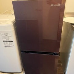 冷蔵庫　Hisense 19年製　HR-G13A-BR