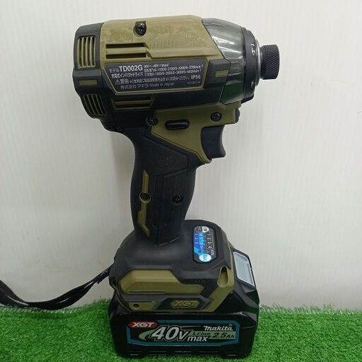 【中古美品　使用回数極小】マキタ makita TD002GRDXO 40Vインパクトドライバー【野田愛宕店】【店頭取引限定】管理番号：ITZMO6A6SNB0