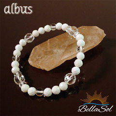 albus（アルバス）ホワイトオニキスの邪気払いブレスレット🌸 BellaSol (ベラソル）の画像