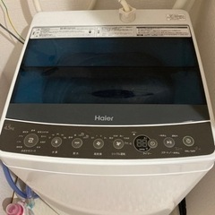 【美品】Haier 4.5kg 全自動洗濯機　JW-C45A 取説付